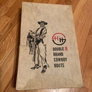 Vintage Double H Brand Cowboy Boots
